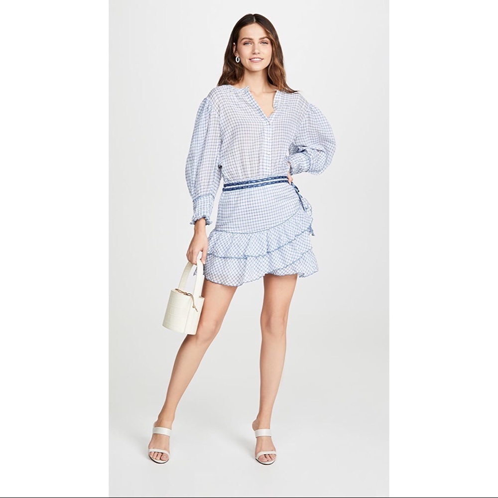 Loveshackfancy Blue Lorelei dress Caspian Blue
